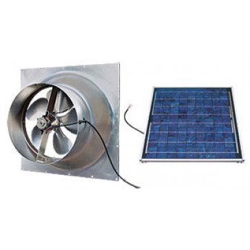 36 Watt Gable Solar Attic Fan by Natural Light